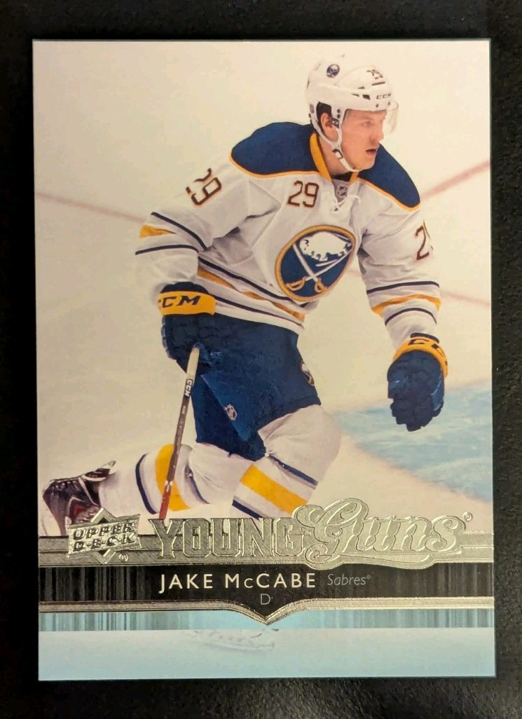 2014-15 Upper Deck Series 1 Jake McCabe Young Guns Rookie RC #208 Buffalo Sabres