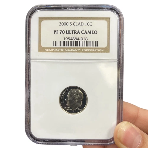 2000 S Clad 10C PF 70 Ultra Cameo NGC