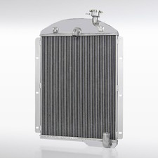 Fit 1941-1946 Chevy Truck Pickup L6 Chrome Aluminum 3 Row Cooling Radiator Fit 1941-1946 Chevy Truck Pickup L6 Chrome Aluminum 3 Row Cooling Radiator
