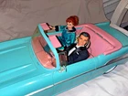 Vtg I Love Lucy Barbie in Turquoise 1957 Bel Air Car 1988 !!!LOOK!! Lucille Ball