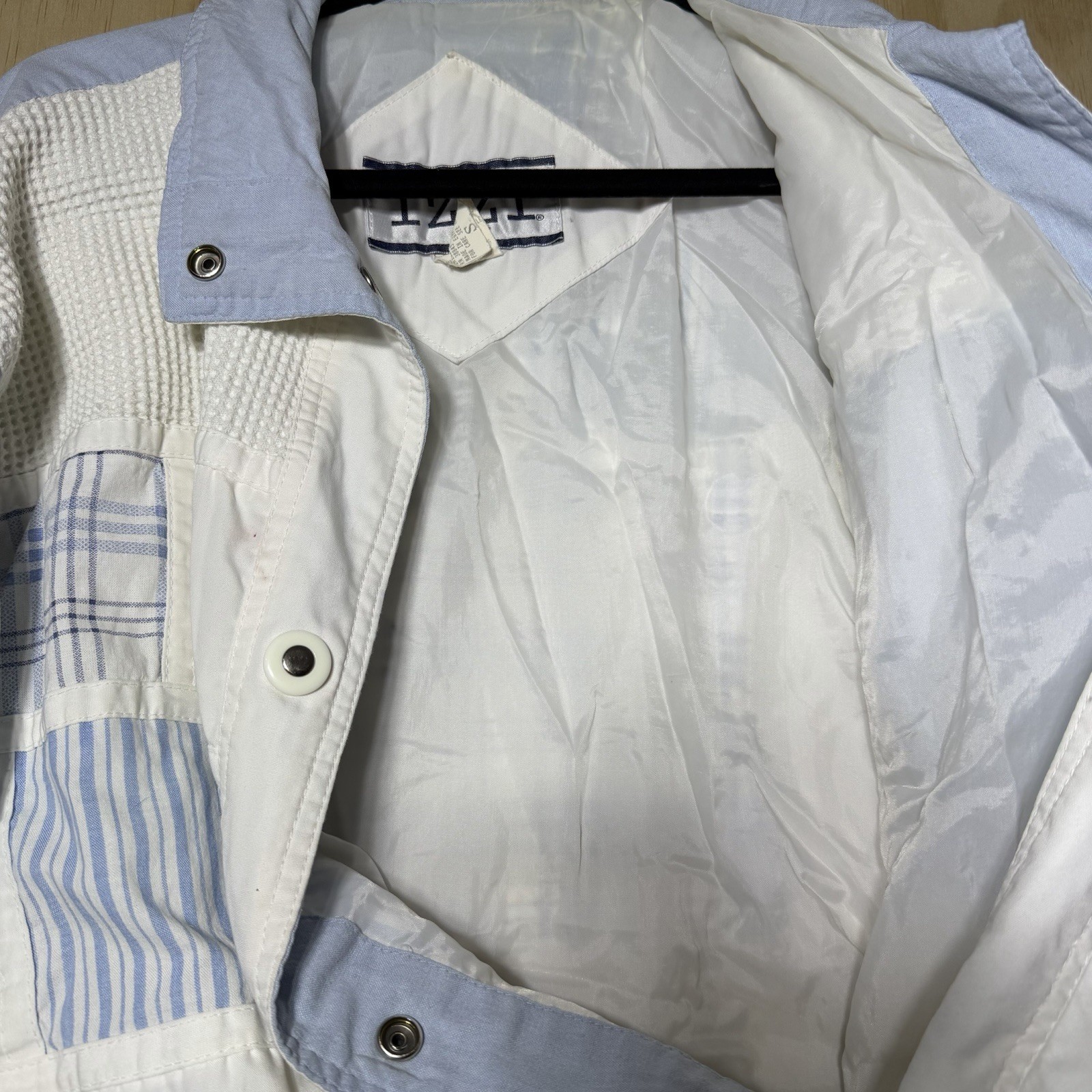 Vintage IZZI Patchwork Windbreaker Jacket Women’s… - image 8