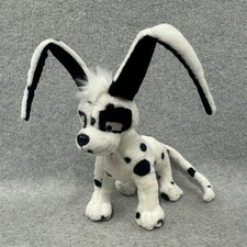 Neopets Spotted Gelert Plush 2004 White Black Dog Stuffed Animal 9 Long Ears