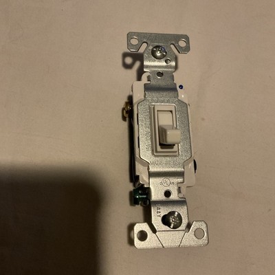 Cooper Wiring -  1303-7W - White Toggle Wall Light Switches 15A 120V AC Only