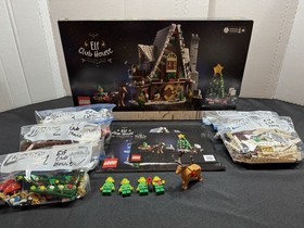 LEGO 10245 Santa's Workshop + 10275 Elf Club House 100% Complete Parts Verified