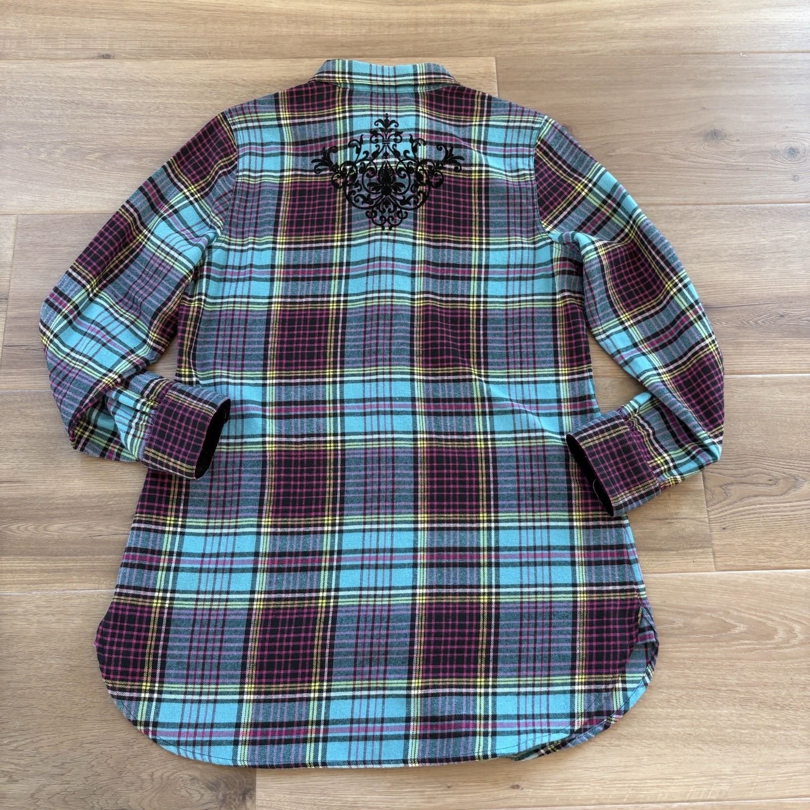 Soft Surroundings Womens Small Button Up Plaid Hi… - image 10