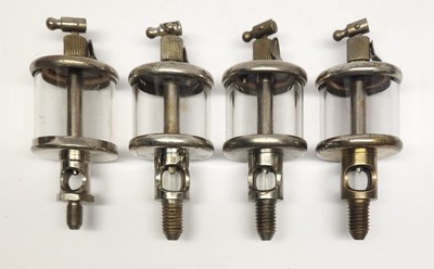 4 Antique Vtg Nickle Plated Brass Oilers De-Laval Separator - Hit & Miss Engine