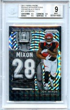 JOE MIXON RC 2017 PANINI PRIZM BLACK FINITE ROOKIE INTRODUCTIONS SP 1/1 BGS 9