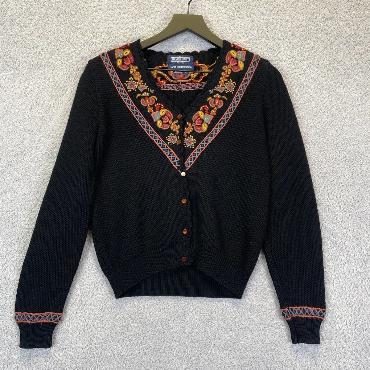 Black Cardigan Sweaters for Women with Vintage for sale - eBay