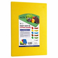 New Star Foodservice 15"x20" Yellow Cutting Board