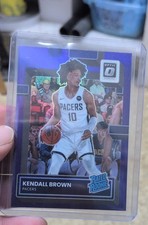 2022-23 Panini Donruss Optic - Rated Rookie Kendall Brown #217 Purple Prizm (RC)