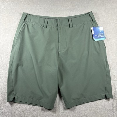 Coolibar  Shorts Mens Size 38 Green UPF 50+ Sun Protection NWT Golf Nylon#3398