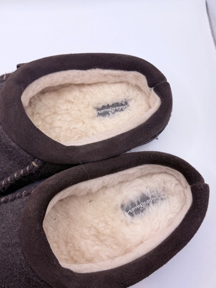 Zapatillas zueco Eddie Bauer marrón claro lana de oveja forradas talla 9 Foto 2 de 4