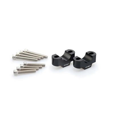 PUIG RISERS FOR HONDA CB125 R NEO SPORTS CAFE 21-25 BLACK HANDLEBARS-3740N