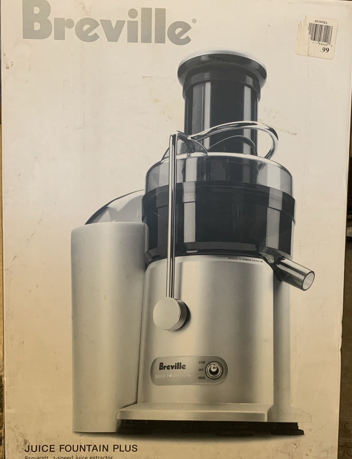 Breville Juice Fountain Plus NIOB JE95XL Professional Juice 
