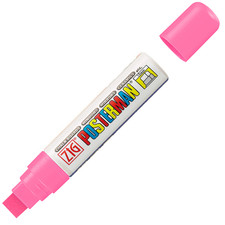 Posterman Acrylic Waterproof Broad Tip 15mm Flourescent Pink