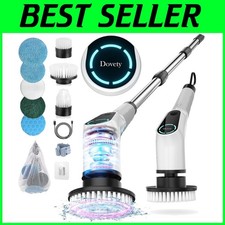 Shower Scrubber with Extension Handle, Power Cleaning Brush