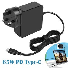 Image of 1.8M 65W TYPE-C USB-C Laptop Power Adapter Charger For Lenovo Acer HP Apple Sony