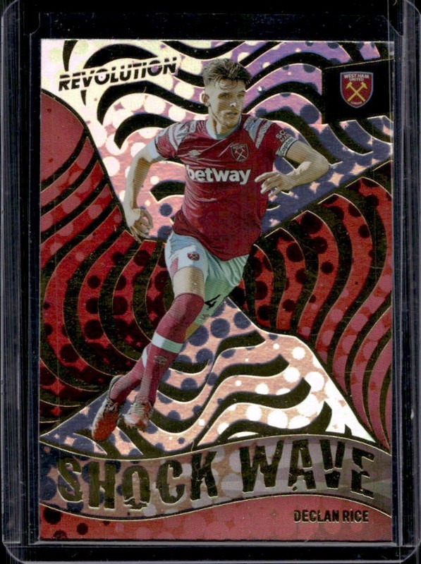 2022-23 Panini Revolution Premier League Declan Rice Shock Wave #37 West Ham