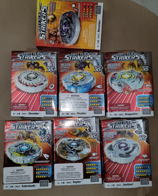 New MEGA BLOCKS BATTLE STRIKERS TURBO TOPS ~ 2009