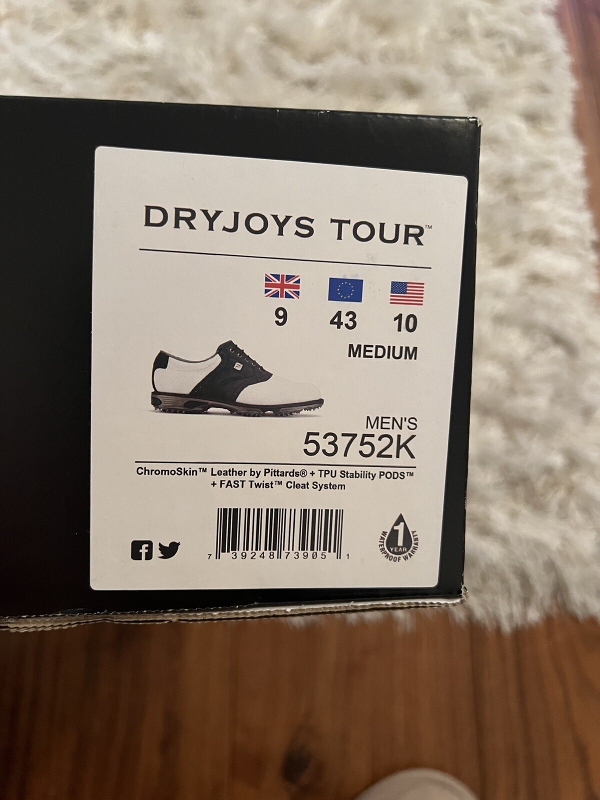 Footjoy mens golf shoes size 9 new eBay