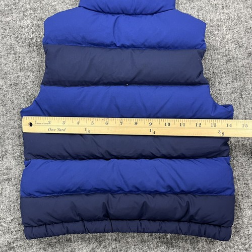 Polo Ralph Lauren Vest Boys 5 Toddler Kids Blue Striped Crest Down Puffer Snow - Picture 10 of 10