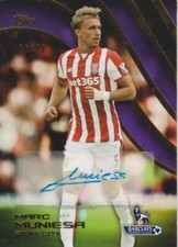 2015-16 Topps EPL Gold Premier Autographs Purple Marc Muniesa #69/99 - Stoke