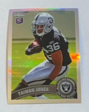 2011 Topps Chrome Refractor #61 Rookie Taiwan Jones Oakland Raiders
