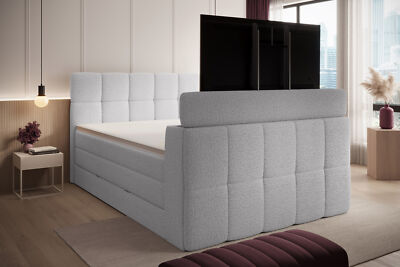 Madison 3 Boxspringbett mit TV-Lift und Bettkasten 160x200 180x200 200x200 cm 