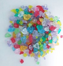 Klocki szklane 4-10 mm, kolorowa mieszanka 10 odcieni 850g, dekoracja