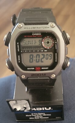 without box or papers Casio Illuminator DW291H9AV Stopwatch Alarm Backli G1N