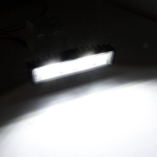 Pair 6 inch LED Work Lights Bar Flood Offroad Driving Fog Lamp Truck SUV ATV 4WD - Picture 8 of 9