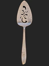 Vtg Pie Server Tulip Silverplate Pierced Flatware International Silver Co 1950s