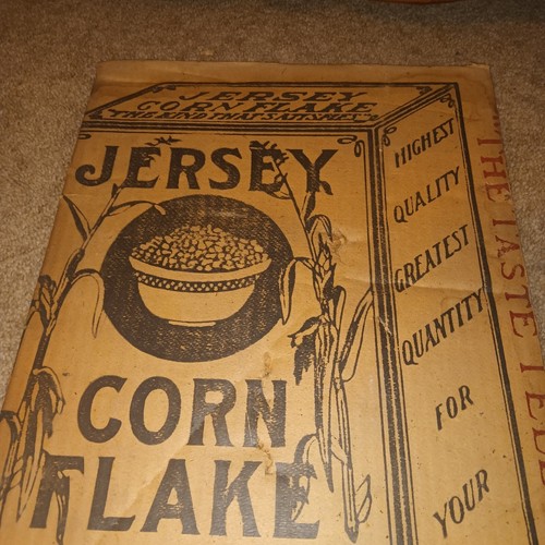 Rare 1920s Jersey Corn Flakes Cardboard Sign  22X15, - Picture 9 of 14