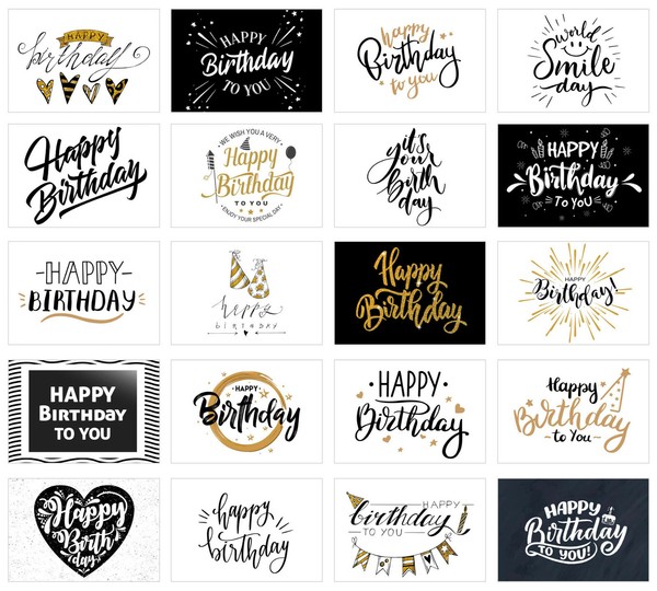 Set 20 Geburtstagskarten - GlüCkwunschkarten Zum Geburtstag - Postkarten (20835)-image