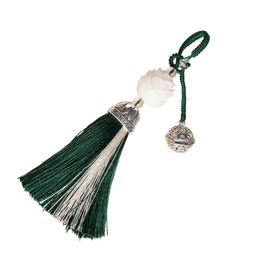 Chinese Style Long Tassel Pendant Phone Hanging Chain Lanyard Bodhi Beads - 第 4/11 張圖片