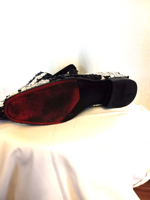 After Midnight Formal Sequin Men Prom Loafer Floral Black  display picture 1