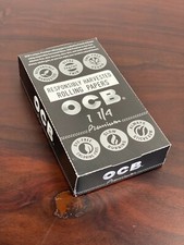 OCB Premium Rolling Paper 1 1/4 - 24 Booklets - Factory Box Papers