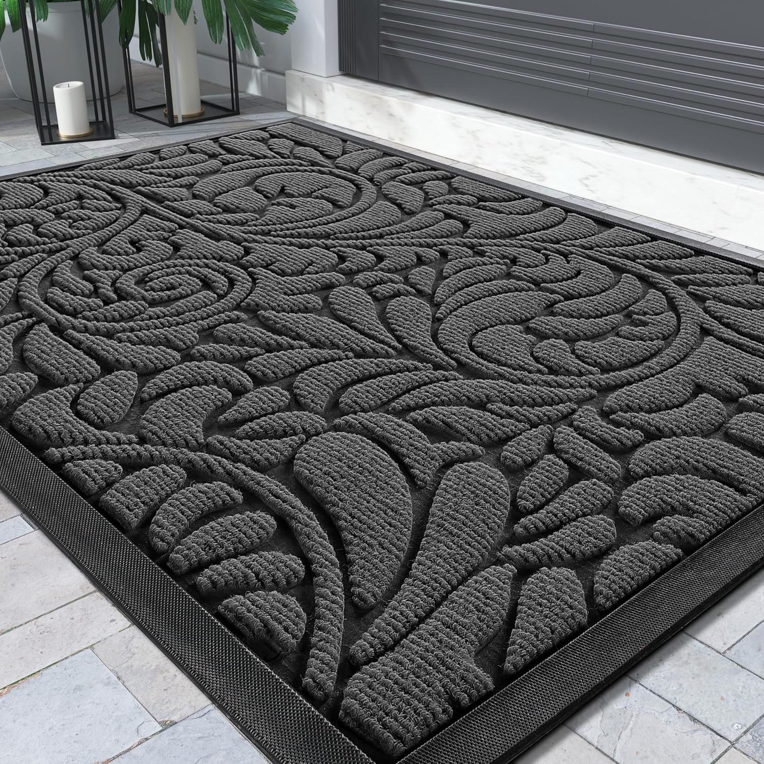 Sturdy Door Mat, Heavy Duty Front Welcome Mats for Home Entrance Outdoor Indoor,