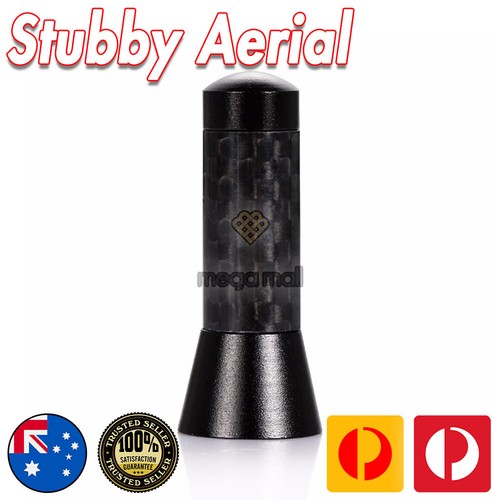 Antenna Aerial Stubby Bee Sting for Renault Megane Sport RS265 Black Carbon 4 CM - Picture 6 of 12