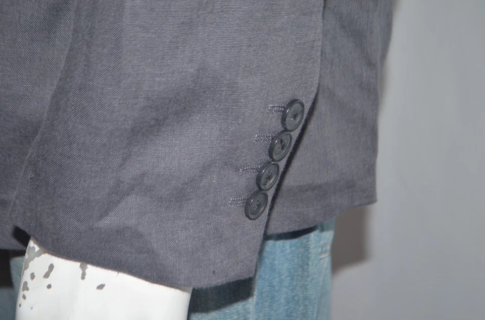 NUEVO CON ETIQUETAS CUBAVERA Abrigo Deportivo Blazer 100% Lino Sólido Delave XXL (46R) Calce Clásico Foto 3 de 4