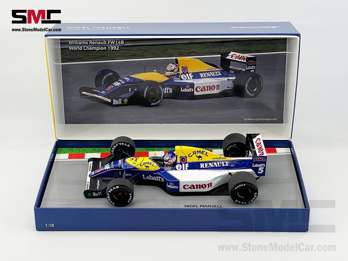 カルツォ 1/18 F1 ウィリアムズ FW14B N.マンセル CAMEL Williams F1 FW14B #5 Nigel Mansell 1992 World Champion 1:18