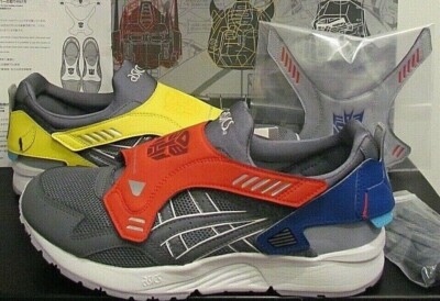 ASICS GEL Transformer Optimus Prime & Bumblebee Men's 10 interchangeable Sneaker