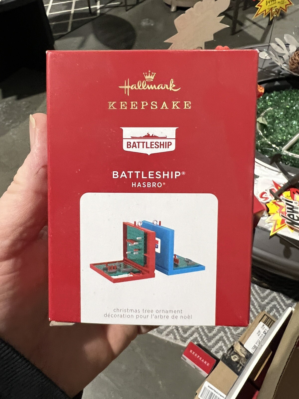 Hallmark 2021 Hasbro BATTLESHIP Game Night Keepsake Ornament
