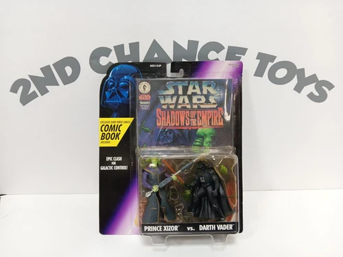 Star Wars Shadows of the Empire Prince Xizor vs Darth Vader with Comic 1996