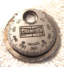 1 Champion CT 481 spark plug ad Taper Gap Gauge USA VTG tool