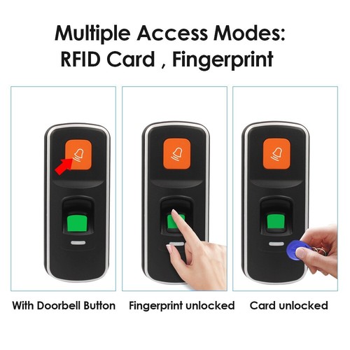 Fingerprint & RFID ID Card Reader Access Attendance Control System Security - Picture 8 of 14