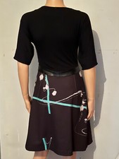 Robe Noir Et Blanc Save The Queen En Soie 70%, Taille 36 - Occasion Très Bon état