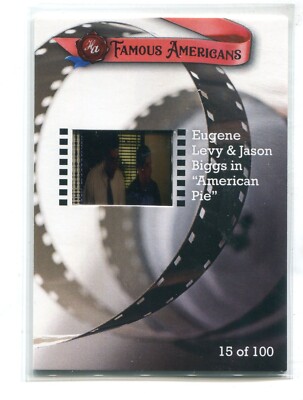 2021 HA Famous Americans Eugene Levy Jason Biggs American Pie FILM CELL 15/100