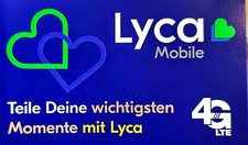 Lyca-Mobil prepaid Sim karte Inklusive 120GB Internet Flat . Top Angebot Für Eu 
