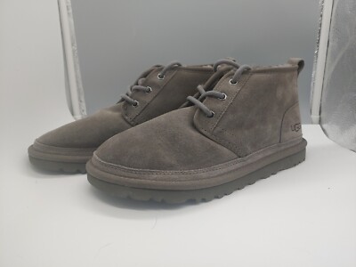 NEW UGG MEN’S NEUMEL UNLINED LEATHER CHARCOAL UGG | Shoes | Ugg Neumel Unlined Leather Charcoal Mens Us 1  main image 2